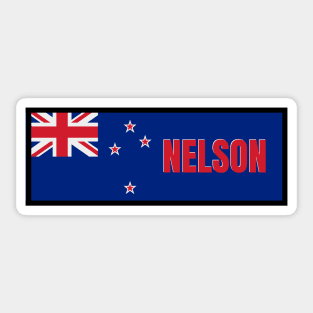 Nelson City in New Zealand Flag Sticker